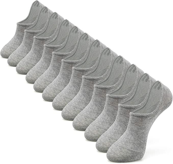 IDEGG Women and Men No Show Socks Low Cut Anti-slid Cotton Athletic Casual Socks | Amazon (US)