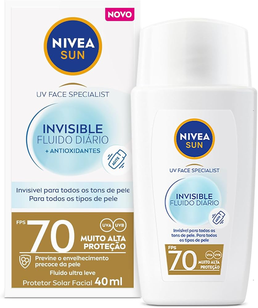 NIVEA SUN Protetor Solar Facial Fluido UV Face Specialist Invisible FPS 70 40ml | Amazon (BR)