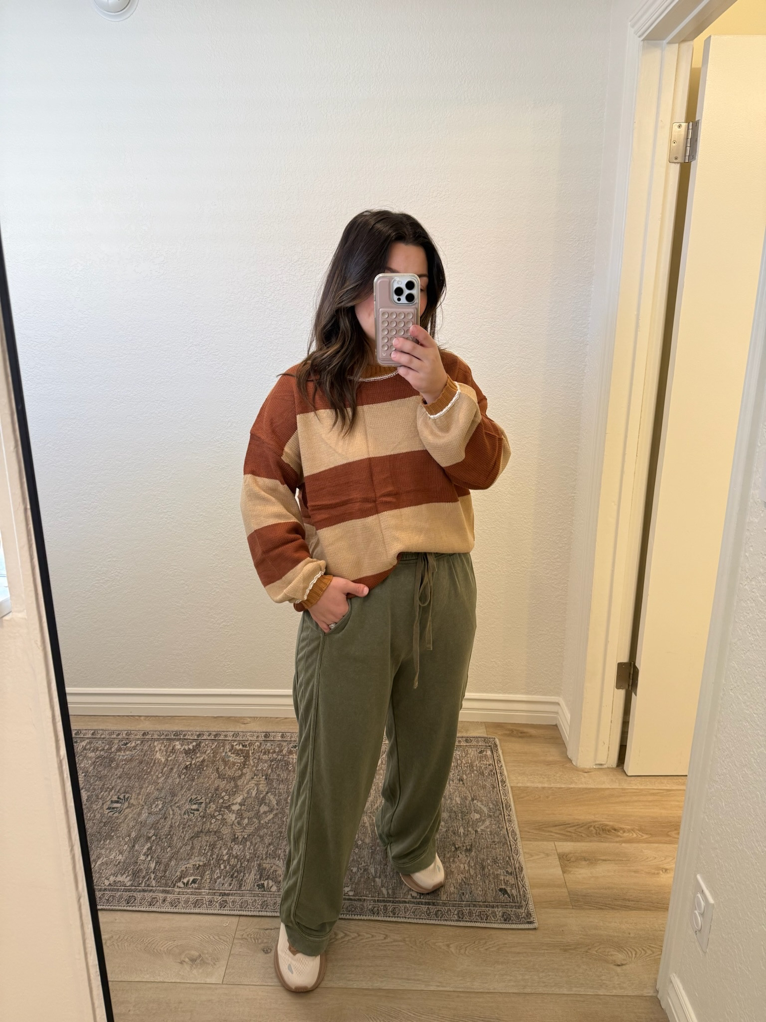 Casual cute outfit! 

Sweater, top and bottoms size small
5'0" 140lbs 

#LTKPetite #LTKFindsUnder50 #LTKootd