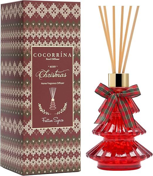 Cocorrína Reed Diffuser - Festive Spice, 5.7 Oz Diffuser with Sticks for Women Men, Oil Reed Dif... | Amazon (US)