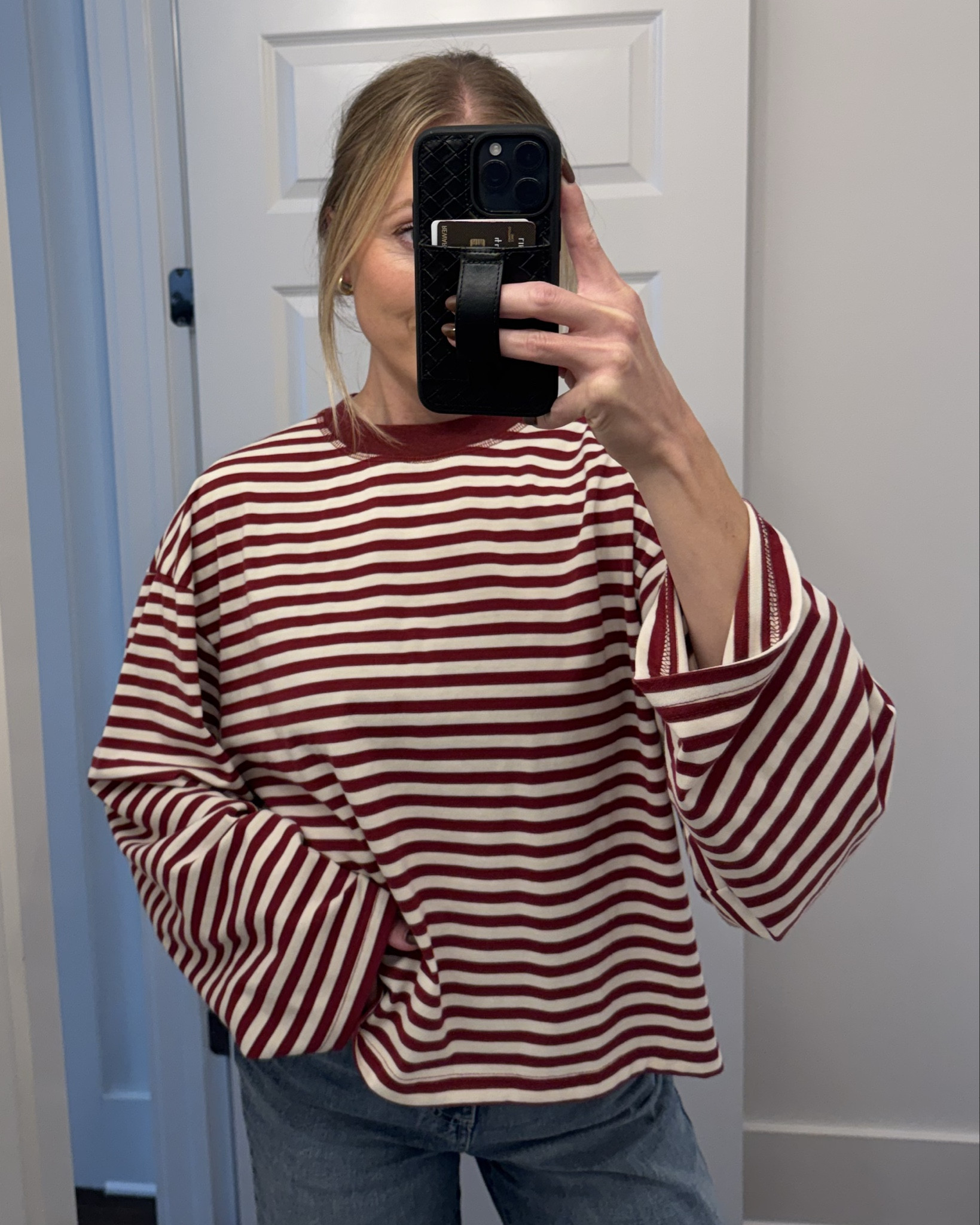 I own this striped top in multiple colors and I wear them more than I care to admit - such a good fall staple. I found a look for less version on Amazon, make sure to size up in that one 

#LTKSeasonal #LTKStyleTip #LTKFindsUnder50
