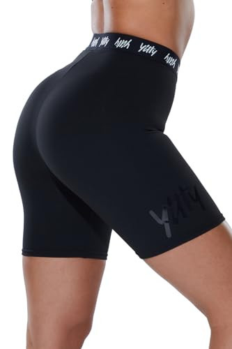 YITTY Women's Major Label Shaping High Waist Short, Medium Compression, Iconic Black, XL | Amazon (US)