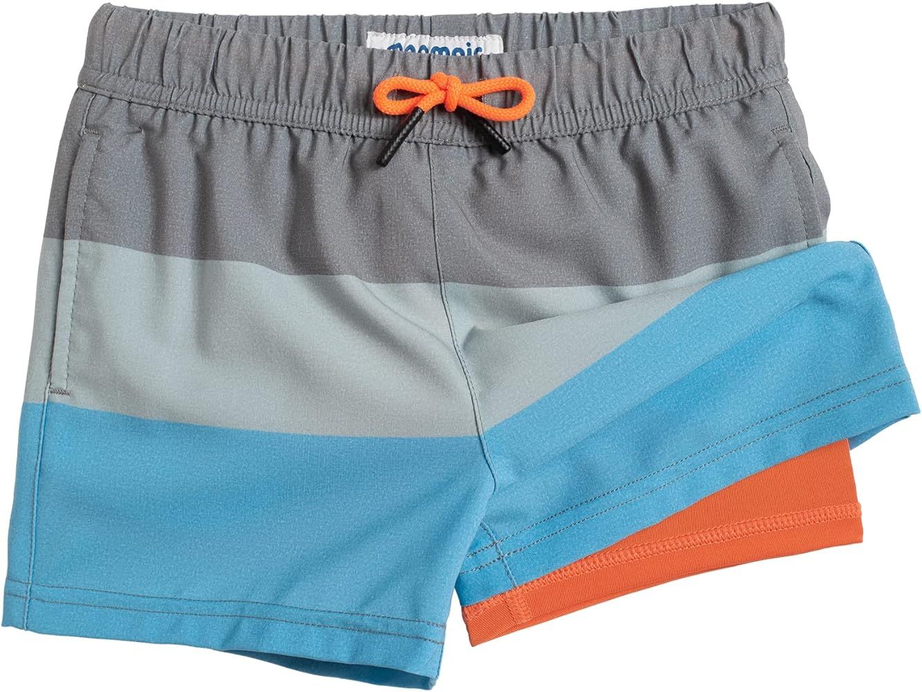 maamgic Boys Swim Trunks with Compression Liner Toddler Stretch Swim Shorts | Amazon (US)