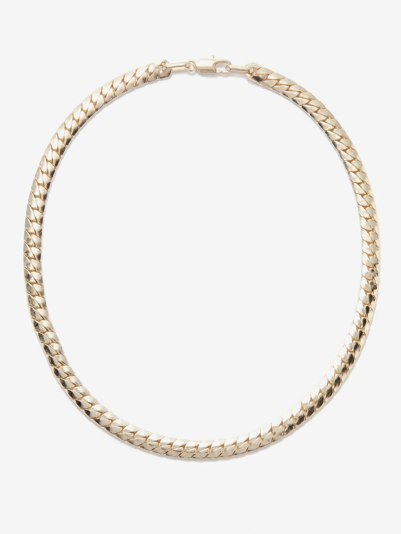 Piatta herringbone-chain 14kt gold-plated necklace | Laura Lombardi | Matches (US)