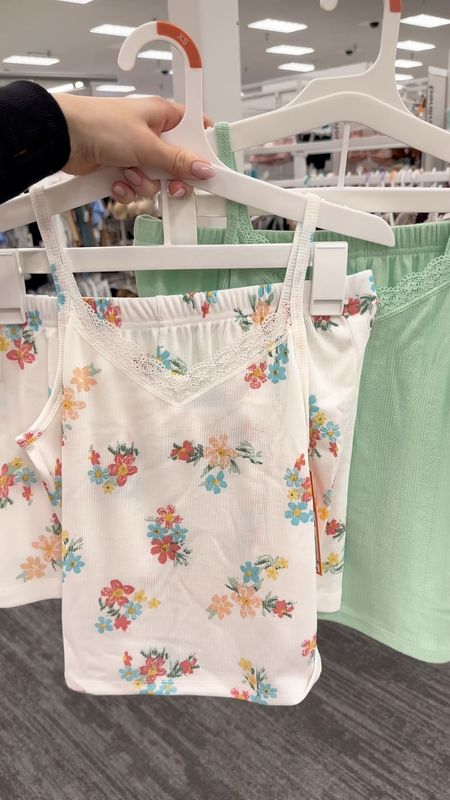 Lace trim tank top and shorts pajama sets from Target! 

#LTKstyletip #LTKSeasonal #LTKfindsunder50