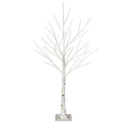 Philips 4ft Pre-lit Artificial Slim Birch Twig Christmas Tree Warm White LED Dewdrop Lights | Target