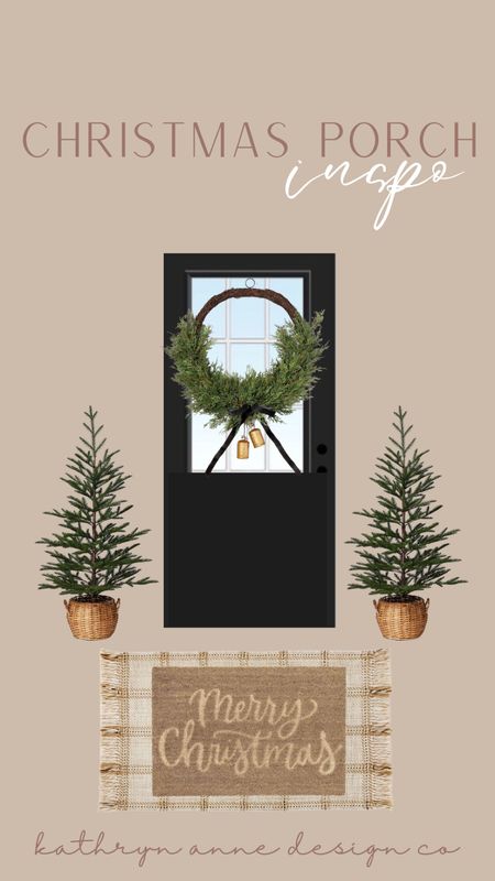 Christmas front door inspo, holiday, outdoor, door mat, wreath, seasonal, porch 

#LTKhome #LTKstyletip #LTKHoliday