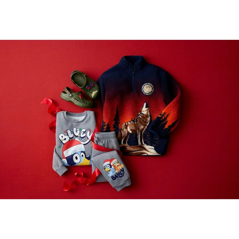 See America Boys Fleece Top with Long Sleeves, Sizes 4-18 | Walmart (US)