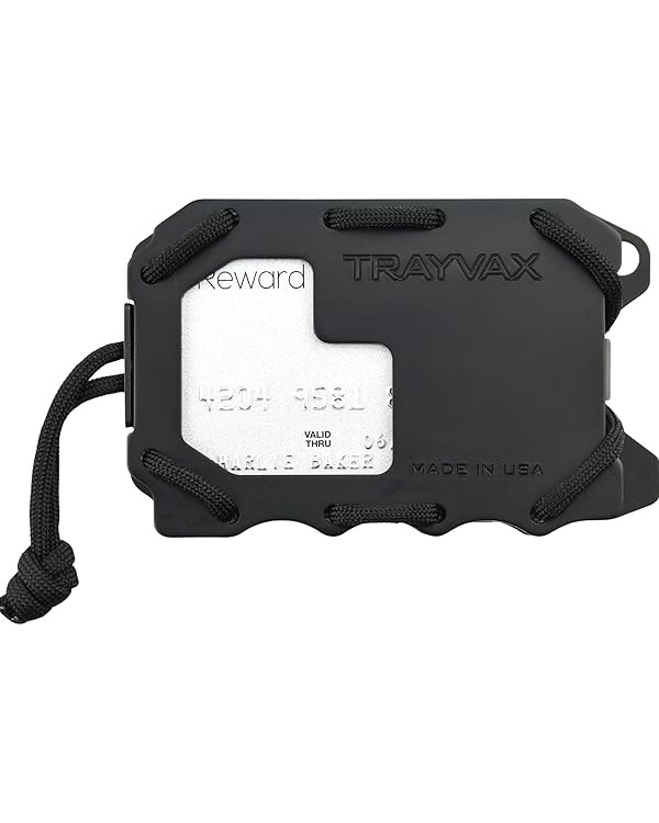 Trayvax Original 2.0 Wallet, RFID Blocking Front Pocket Tactical Metal Credit Card Holder with Mo... | Amazon (US)