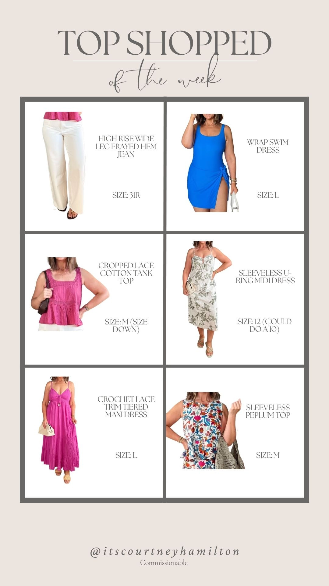 Top Shopped of the Week!!

top sellers, walmart, summer fashion, midsize fashion, maxi, nordstrom rack, courtney hamilton 

 #LTKootd #LTKSeasonal #LTKSaleAlert
