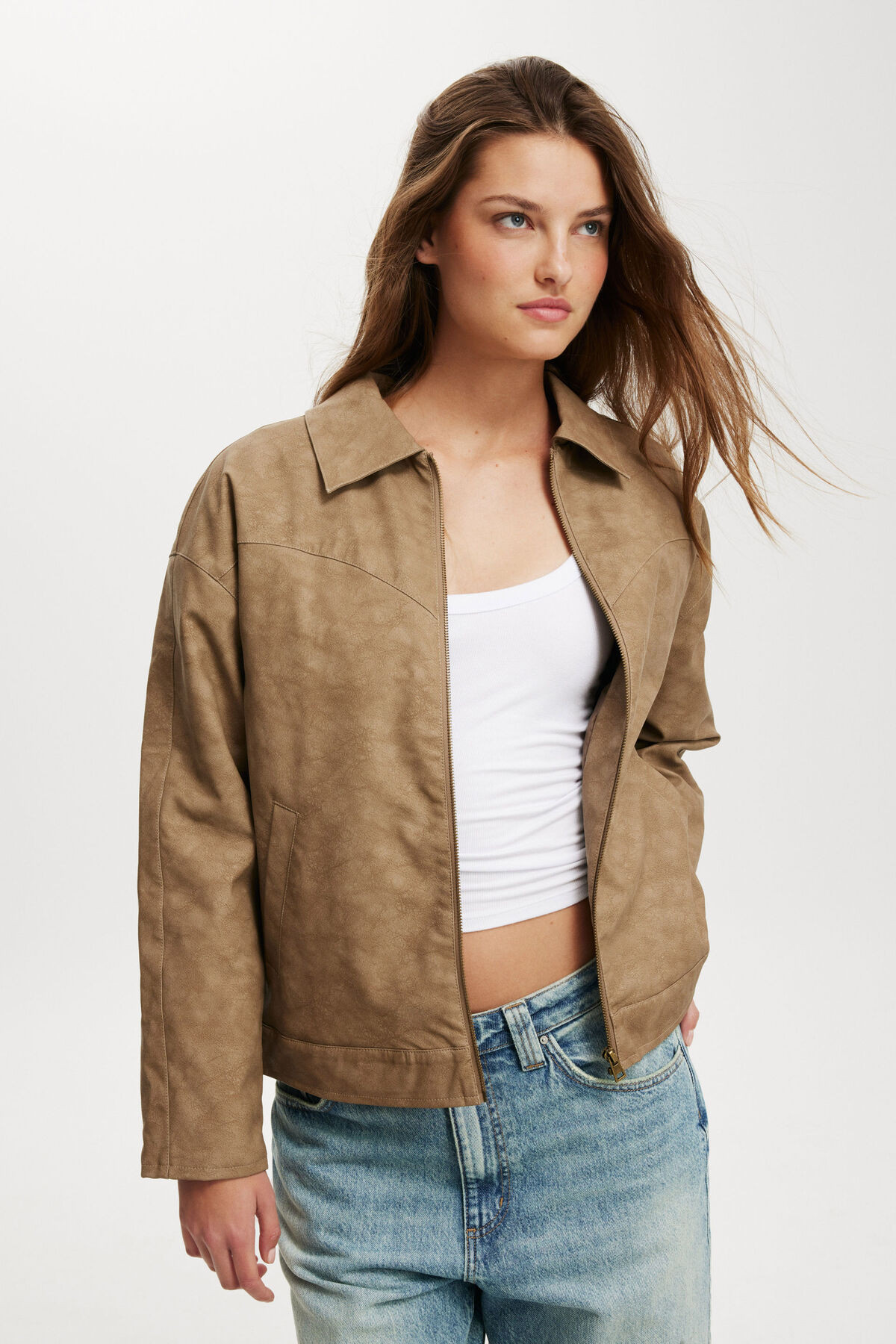 River Faux Suede Jacket | Cotton On (US)