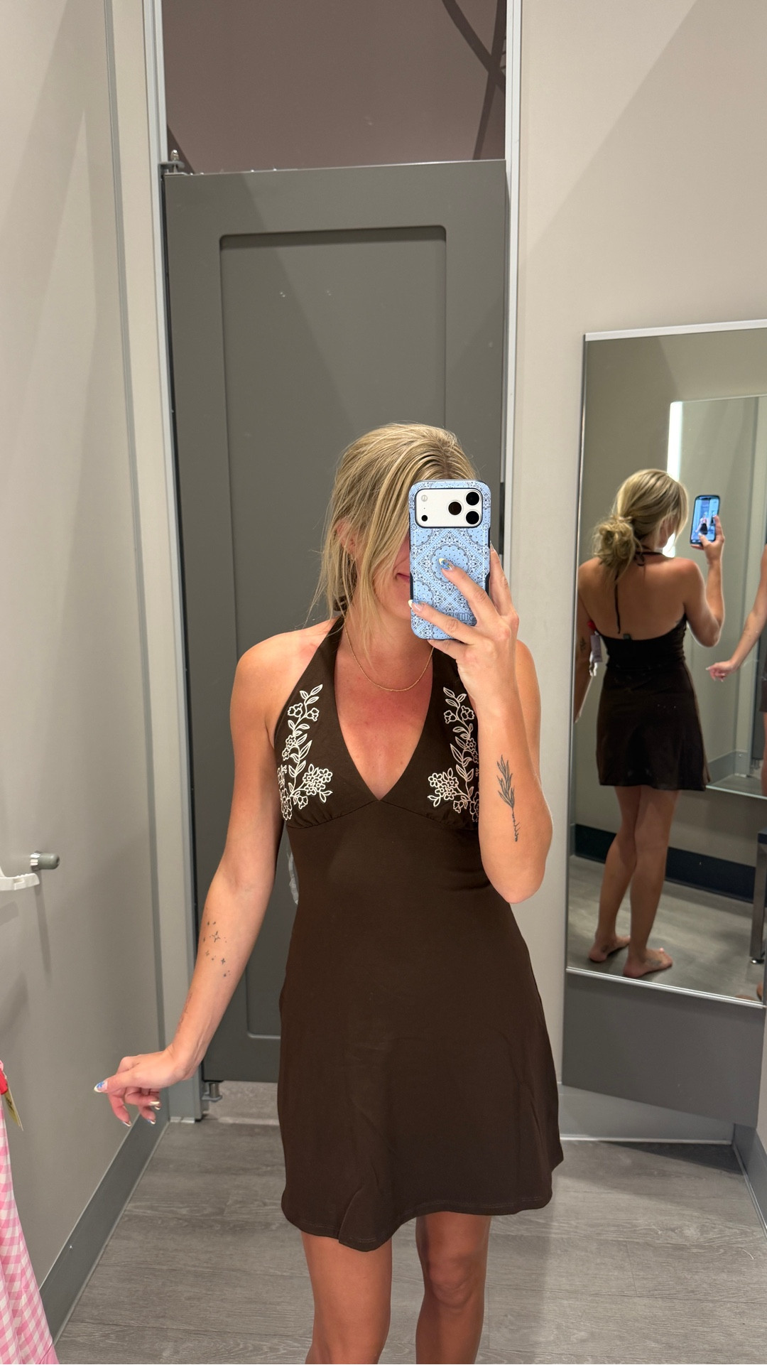 I adored this dress from Target! I struggled with sizing because the small was a little tight in my belly but the medium was too large in my bust. The dress is so soft & comfy. 
But deffff tall girl approved ✅

Chocolate Brown | Halter Dress | Summer Dress | Vacation Dress

#LTKootd #LTKTall #LTKFestival