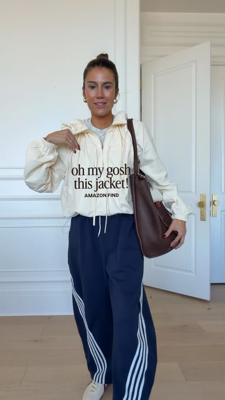 Obsessed with this lightweight windbreaker jacket! Wearing size small

Fall outfit, Amazon fashion, mom outfit, school drop off outfit, track pants

#LTKootd #LTKSeasonal #LTKOver40