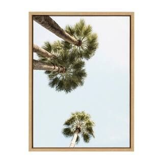 DesignOvation Sylvie "Palm Trees Above" by Saint and Sailor Studios Coastal Framed Canvas Wall Ar... | The Home Depot
