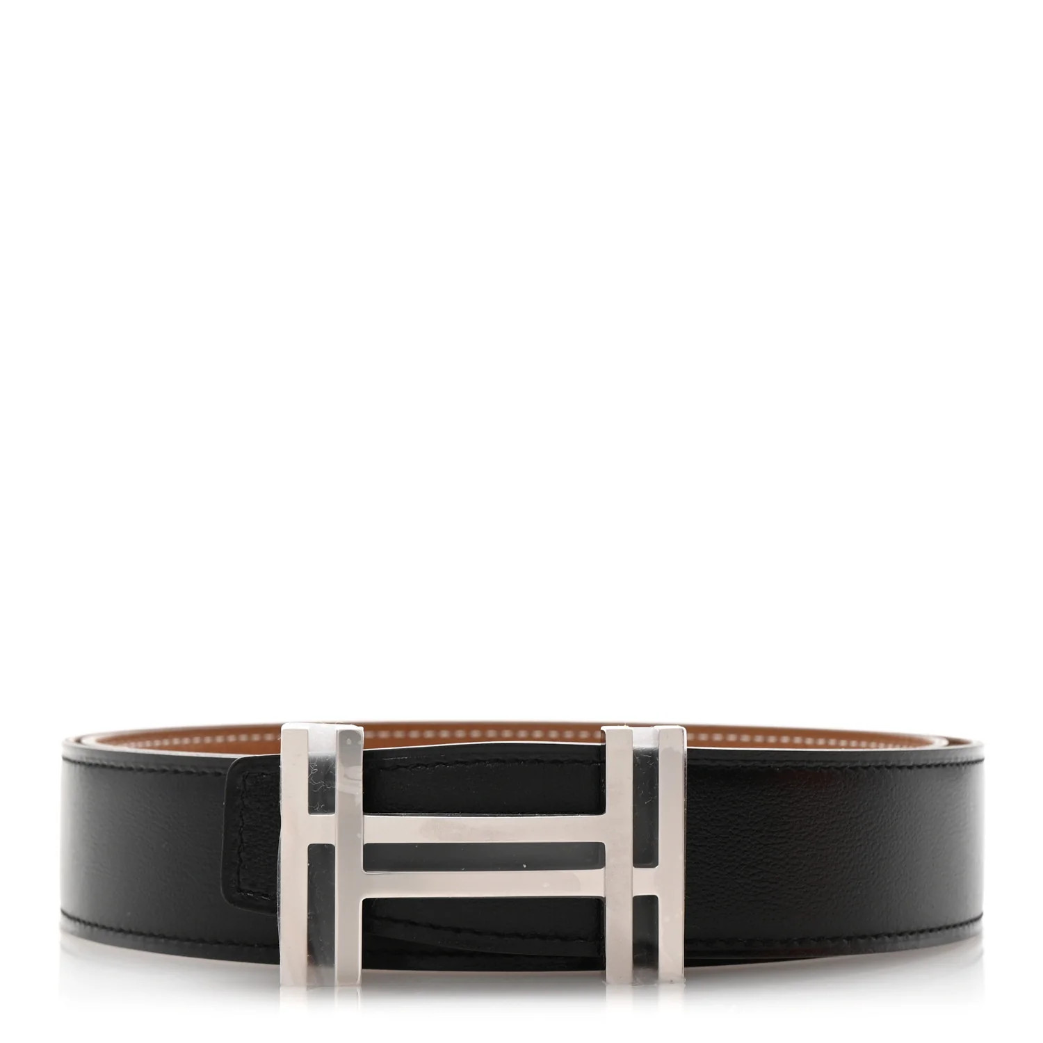 Box Togo 32mm Au Carre H Belt 90 36 Black Gold | FASHIONPHILE (US)