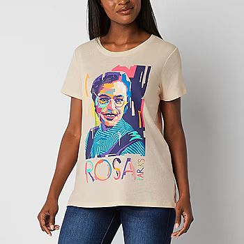 new!Hope & Wonder Black History Month Womens Short Sleeve Rosa Parks Graphic T-Shirt | JCPenney