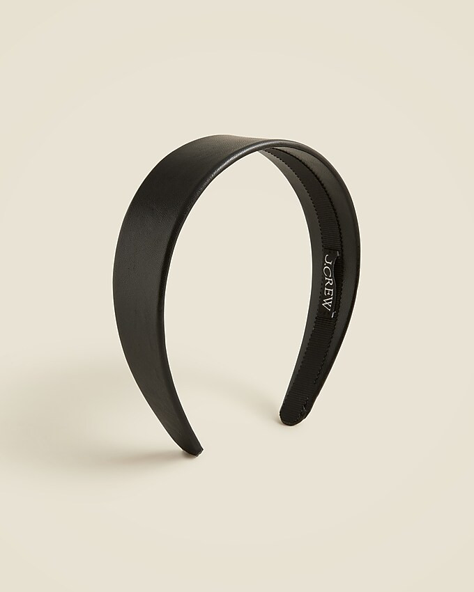 Retro leather headband | J. Crew US
