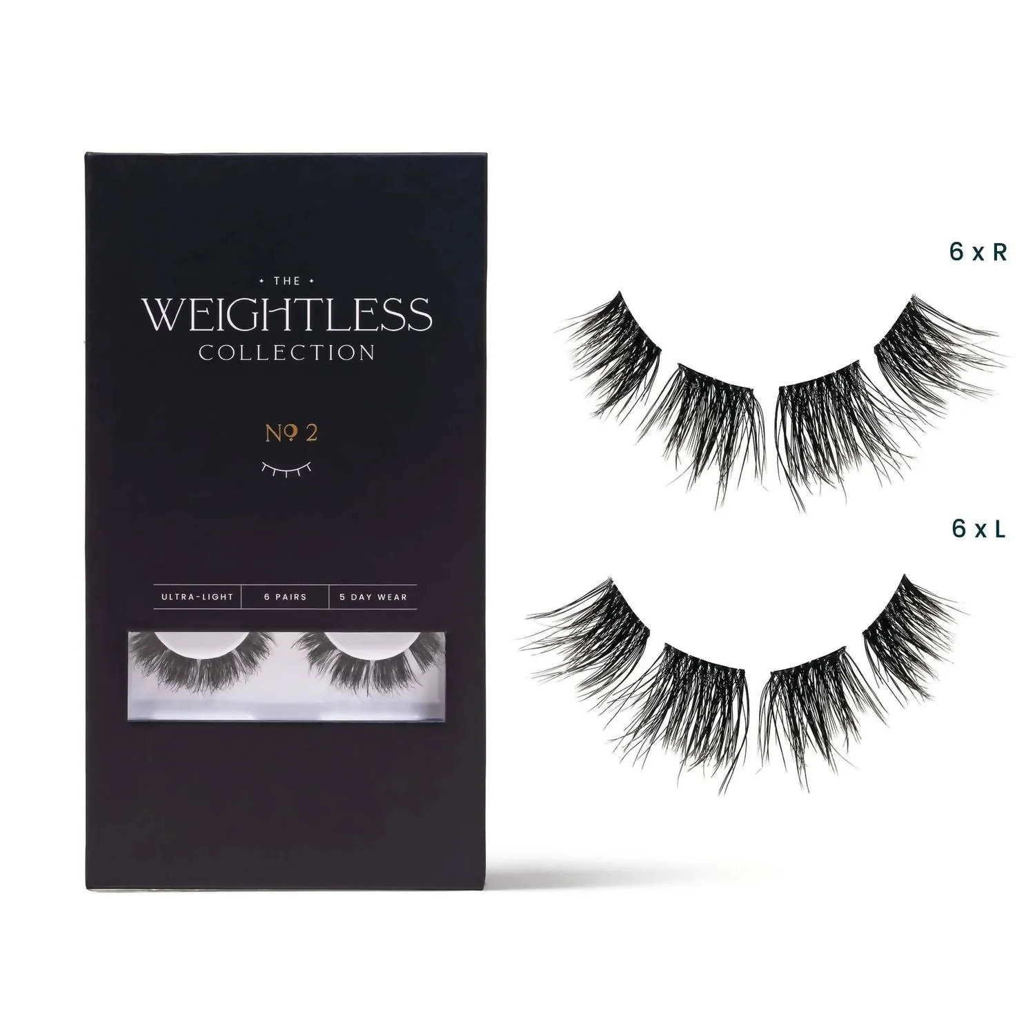 Women's Weightless No. 2 Eyelashes In Black | Shop Simon