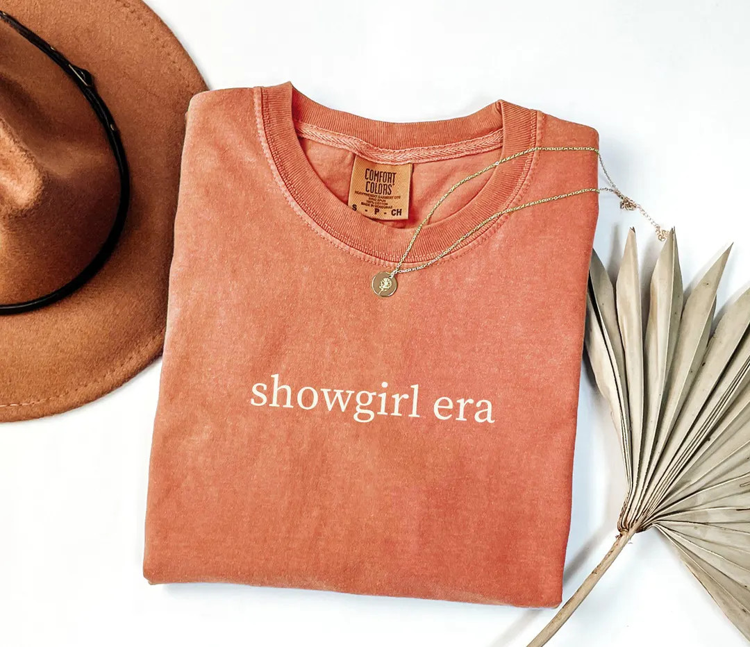 Showgirl Era Graphic Tee, Showgirl Life Shirt, Minimalist Showgirl Tshirt, in My Showgirl Era, Re... | Etsy (US)