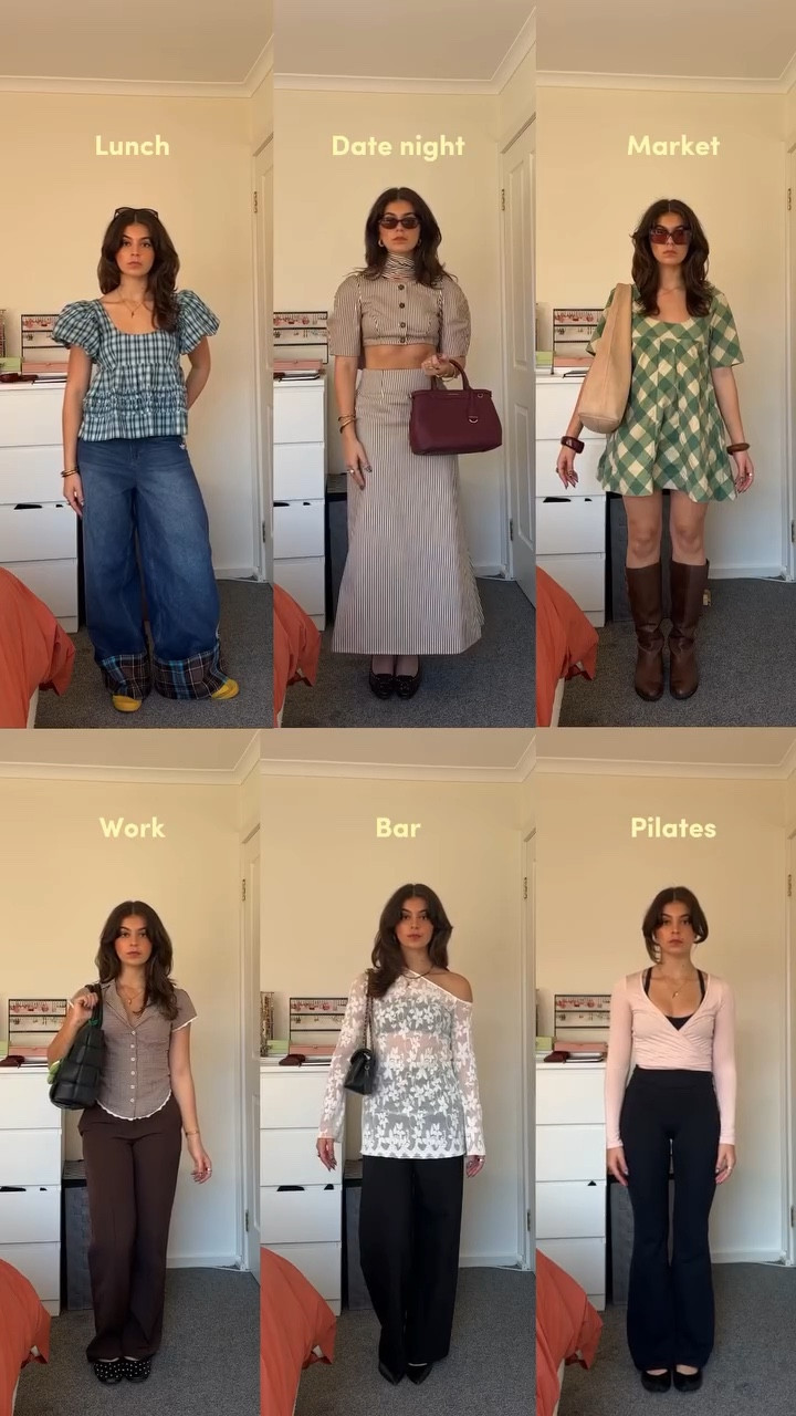 Dream week outfit rotation 🍓✨🩷🌶️💐

Which one is your favourite?

#ootw #outfitinspiration #autumnoutfitinspo #autumnootd #outfitideas

#LTKautumn #LTKstyletip #LTKaustralia