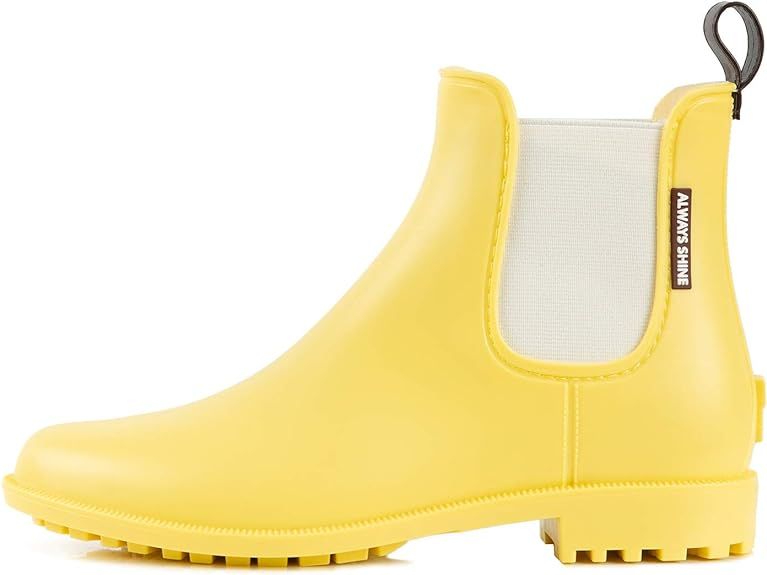 planone Short rain boots for women and waterproof garden shoes，anti-slipping chelsea rainboots ... | Amazon (US)
