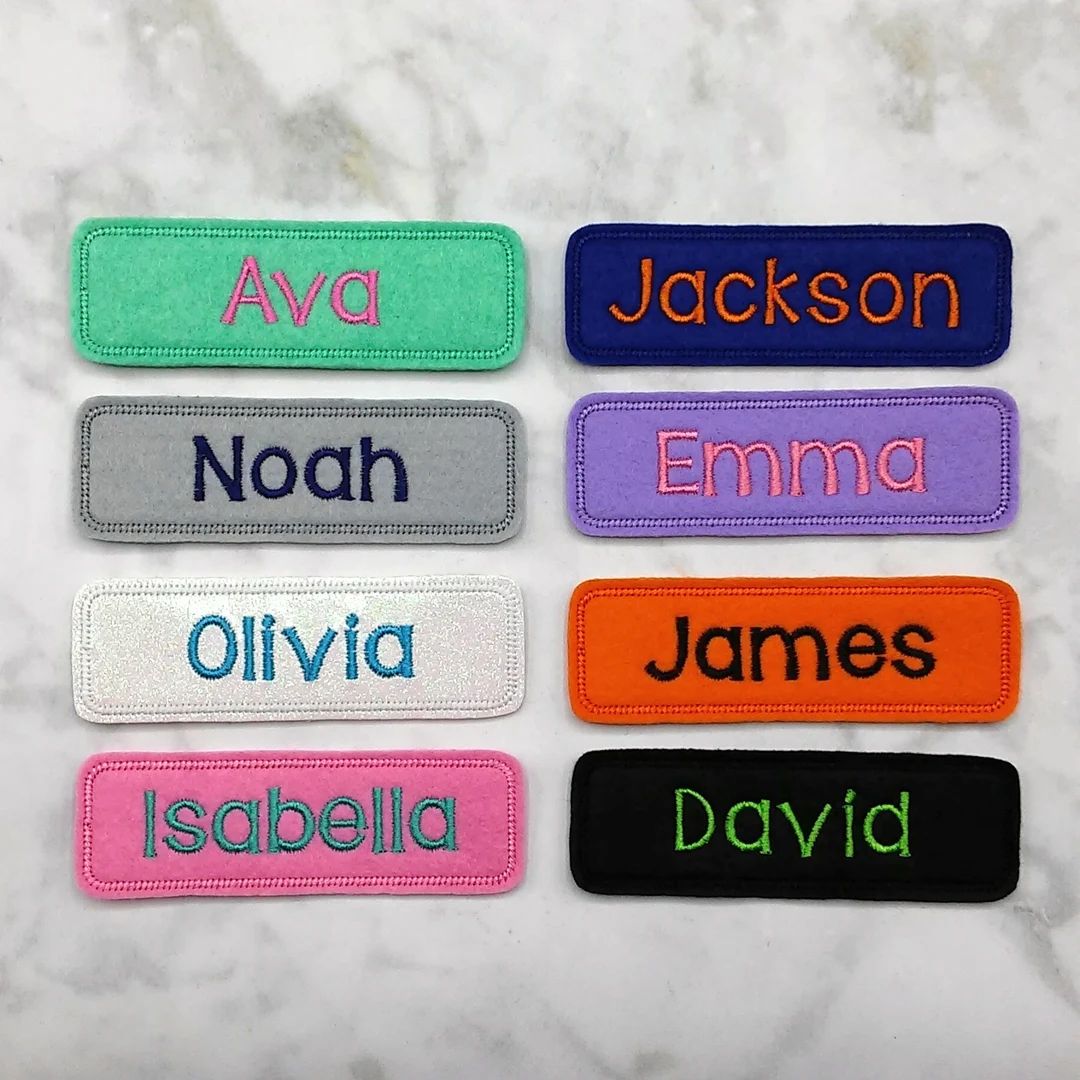Personalized Embroidered Velcro Name Patch Felt Name Patch or - Etsy | Etsy (US)