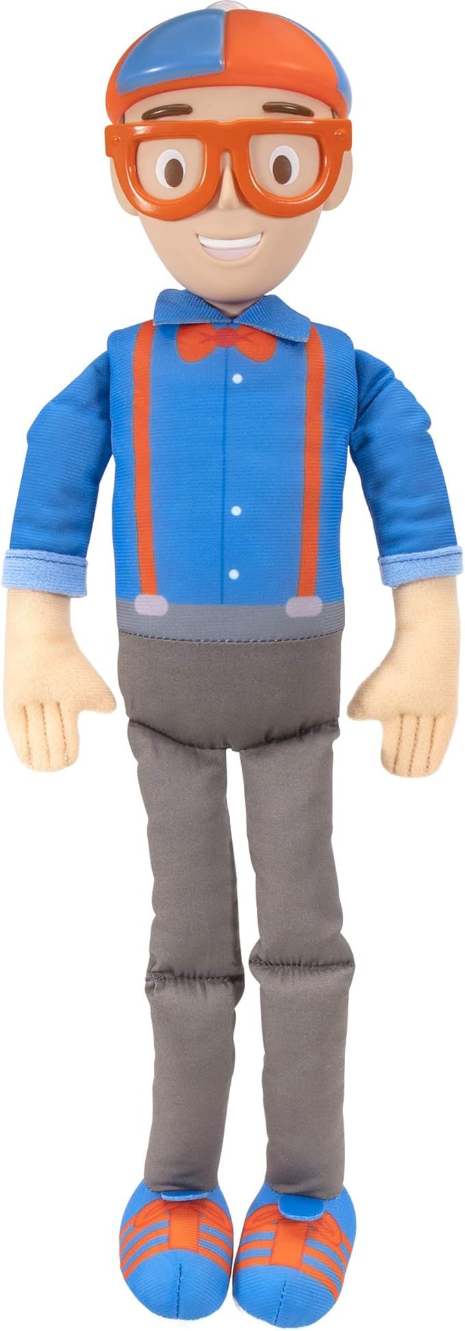 Blippi Bendable Plush Doll, 16” Tall Featuring SFX - Squeeze The Belly to Hear Classic catchphr... | Amazon (US)