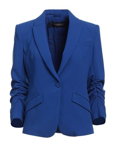 Patrizia Pepe Sera Woman Blazer Bright blue Size 10 Polyester, Elastane | YOOX (US)