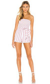 Click for more info about Tularosa Laylah Romper in Red & White Stripe from Revolve.com