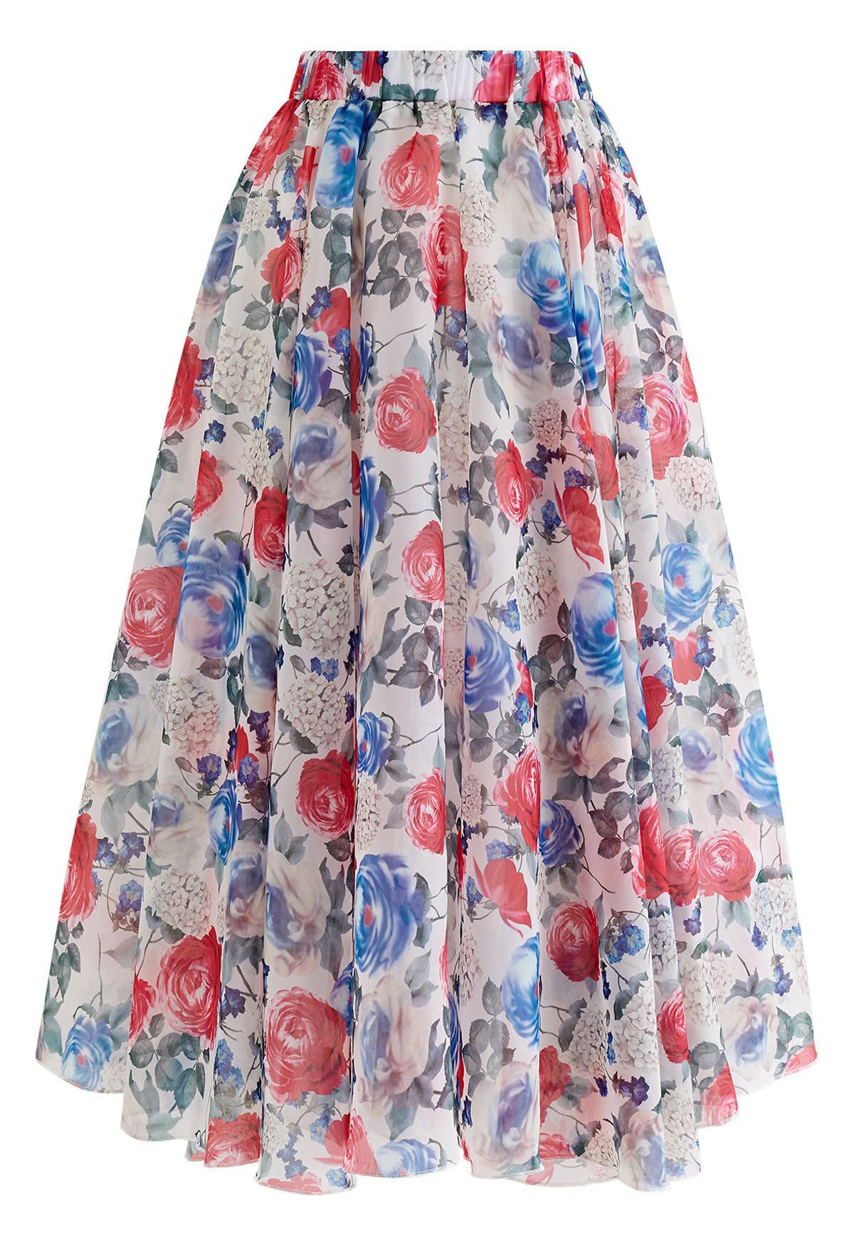 Rose Swoon Soft Organza Mesh Skirt | Chicwish