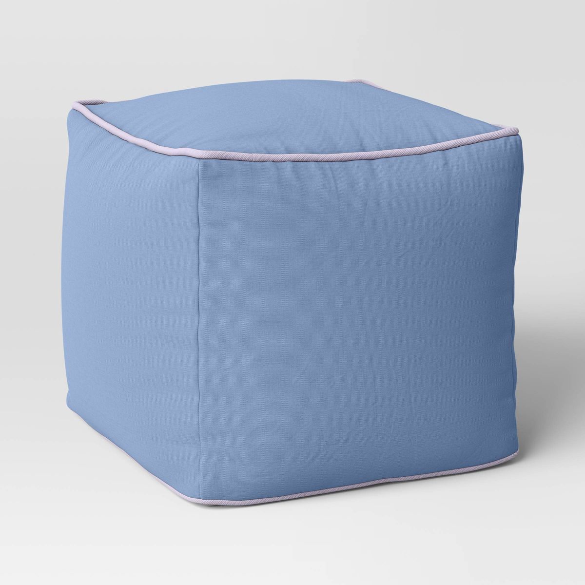 Color Block with Contrast Piping Pouf - Room Essentials™ | Target