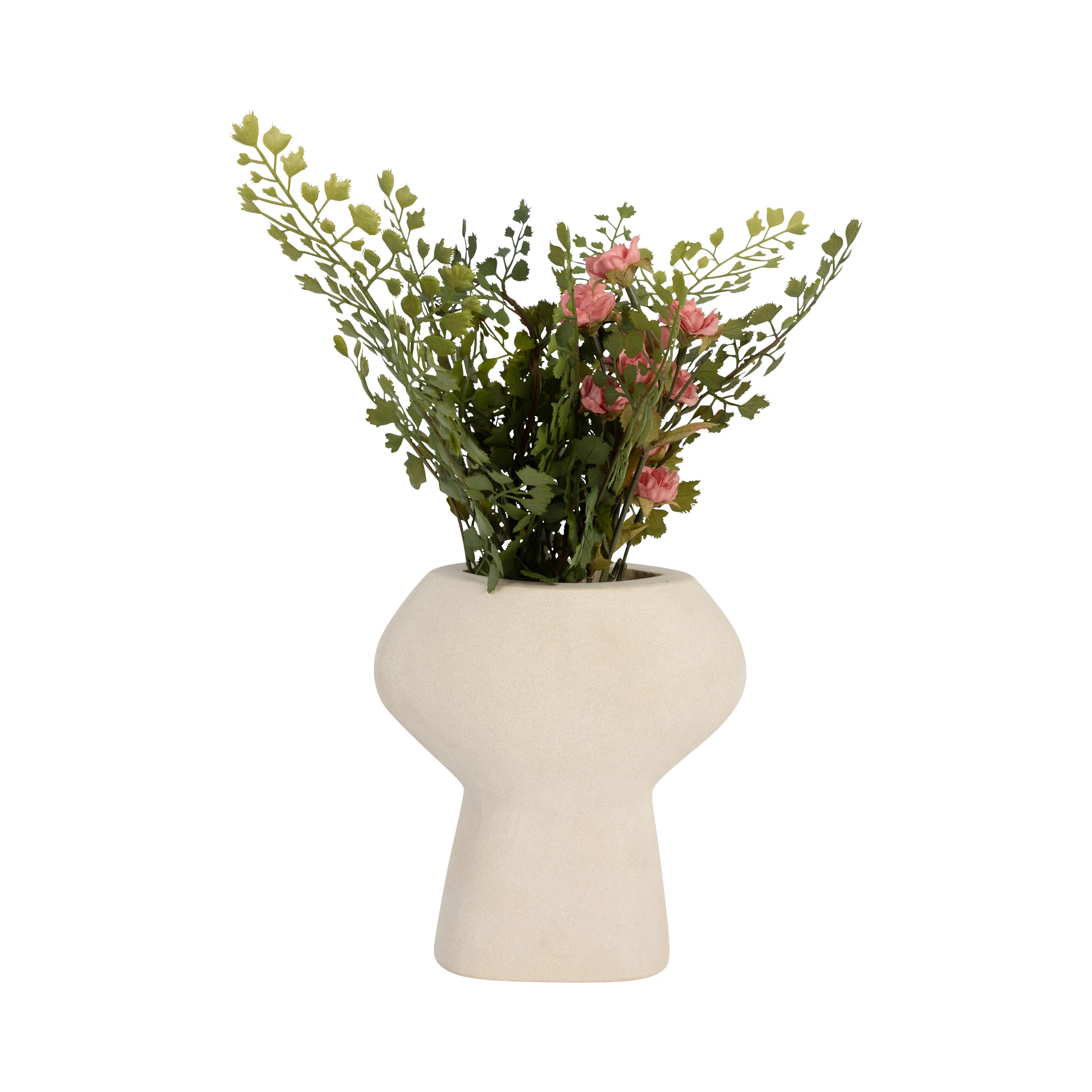 Stone Textured Natural Round Bulbous Vase | Wayfair North America