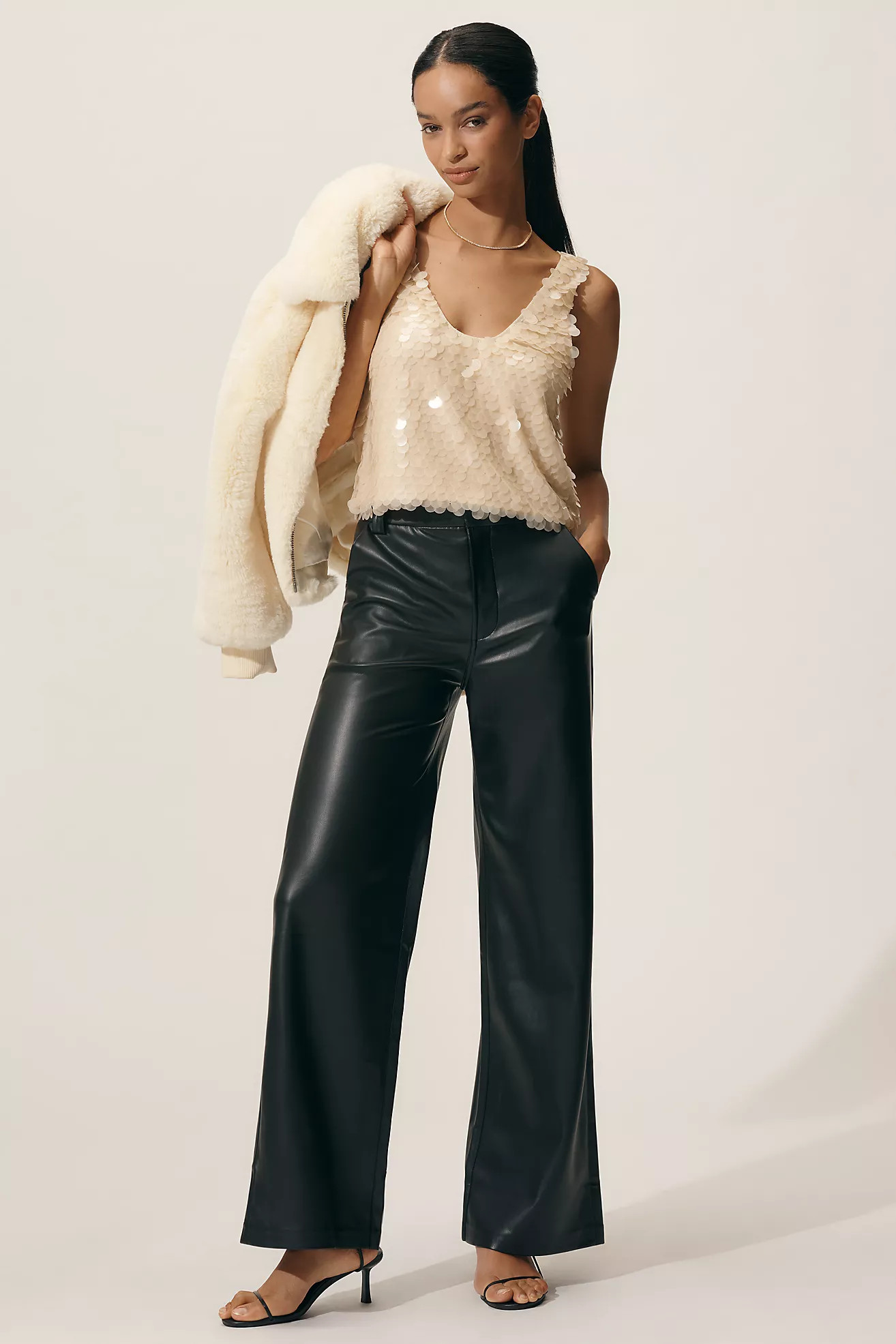 LyreBird Scoop-Neck Paillette Tank Top | Anthropologie (US)