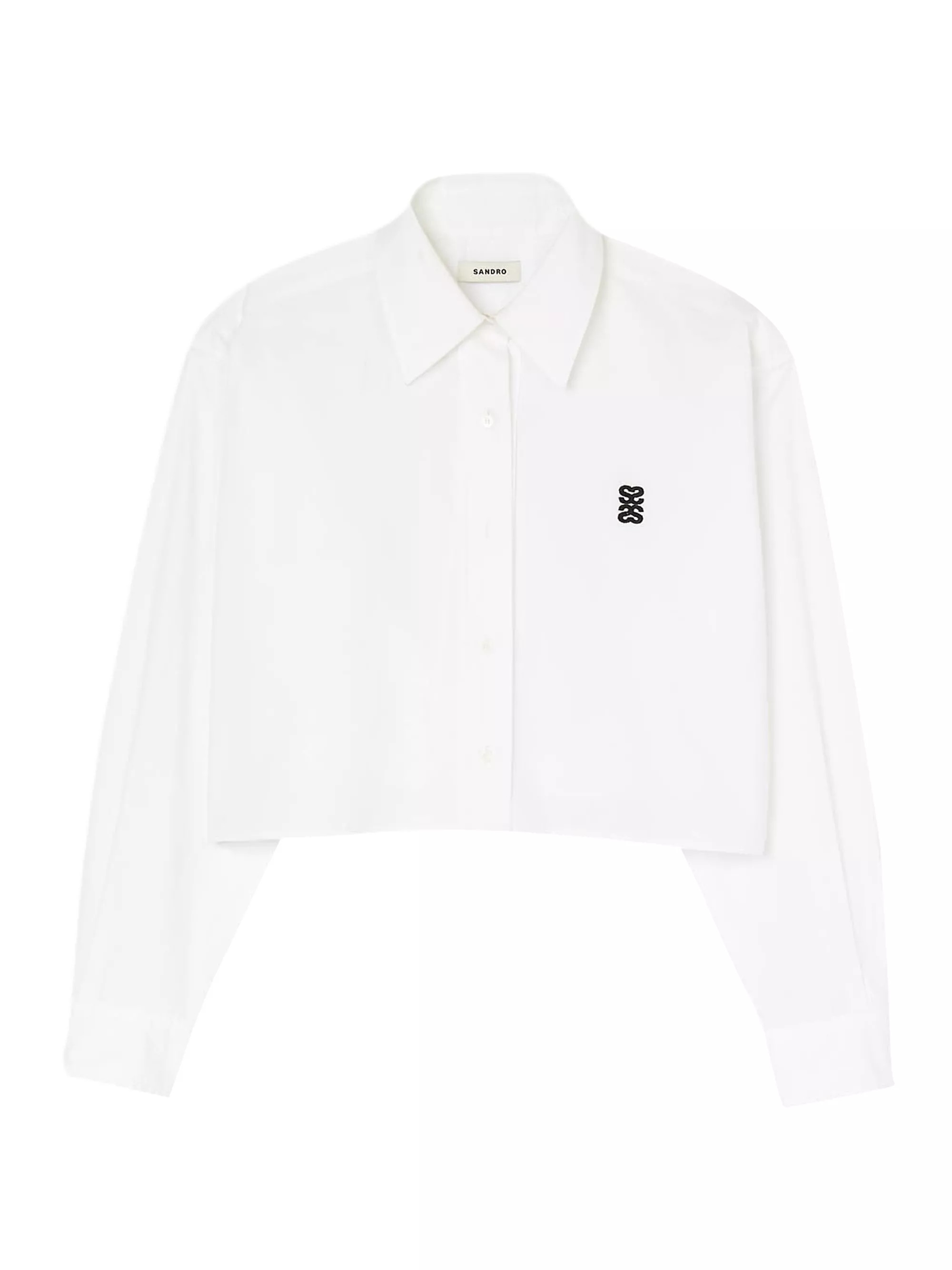 Cropped Poplin Shirt | Saks Fifth Avenue
