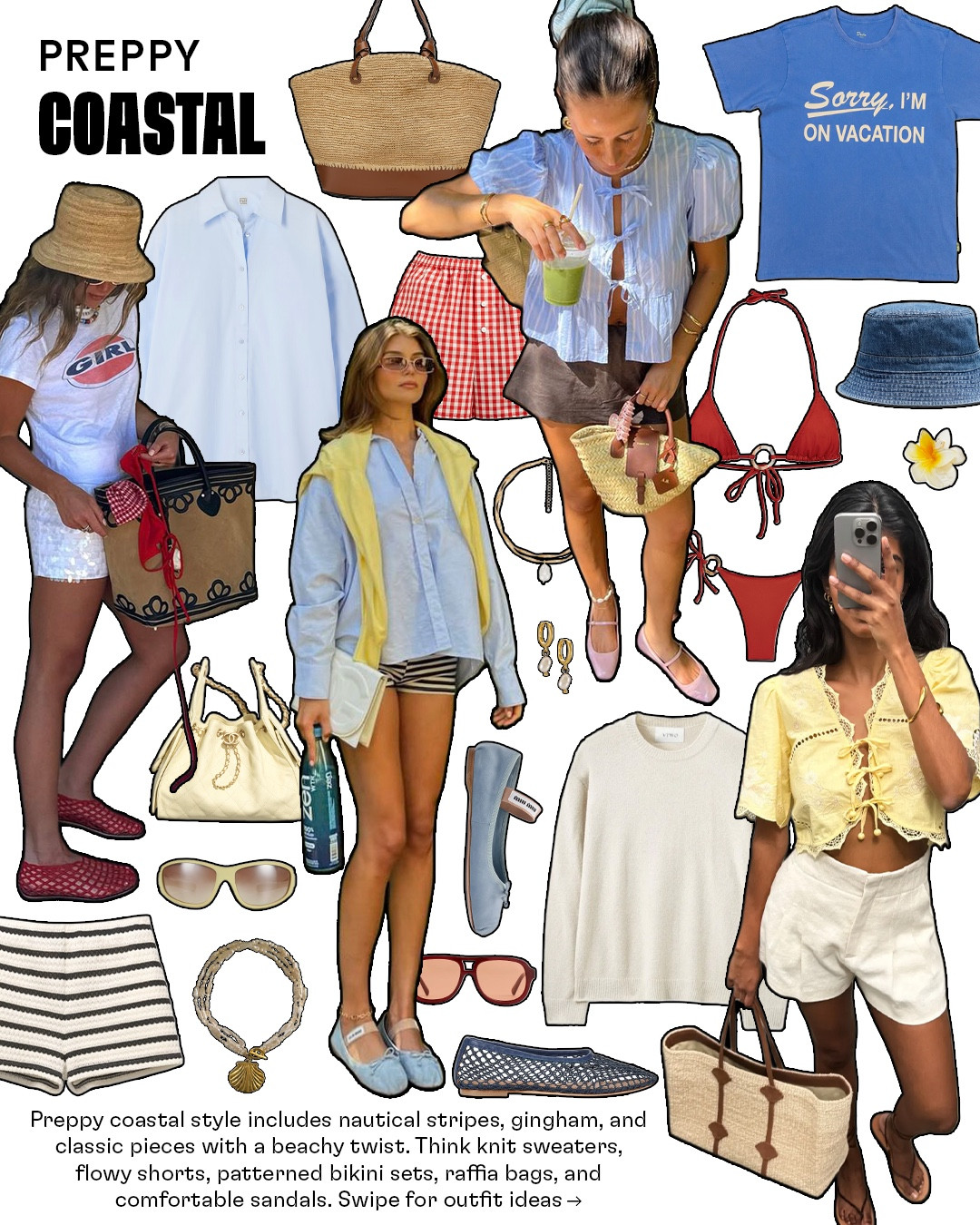preppy coastal style is a current favorite 🐳🍒🐚🦀❤️ find your ideal summer aesthetic on astyleset.com/summer-style-quiz 

#summeroutfits #summerfashion 

#LTKStyleTip #LTKSwim #LTKSeasonal
