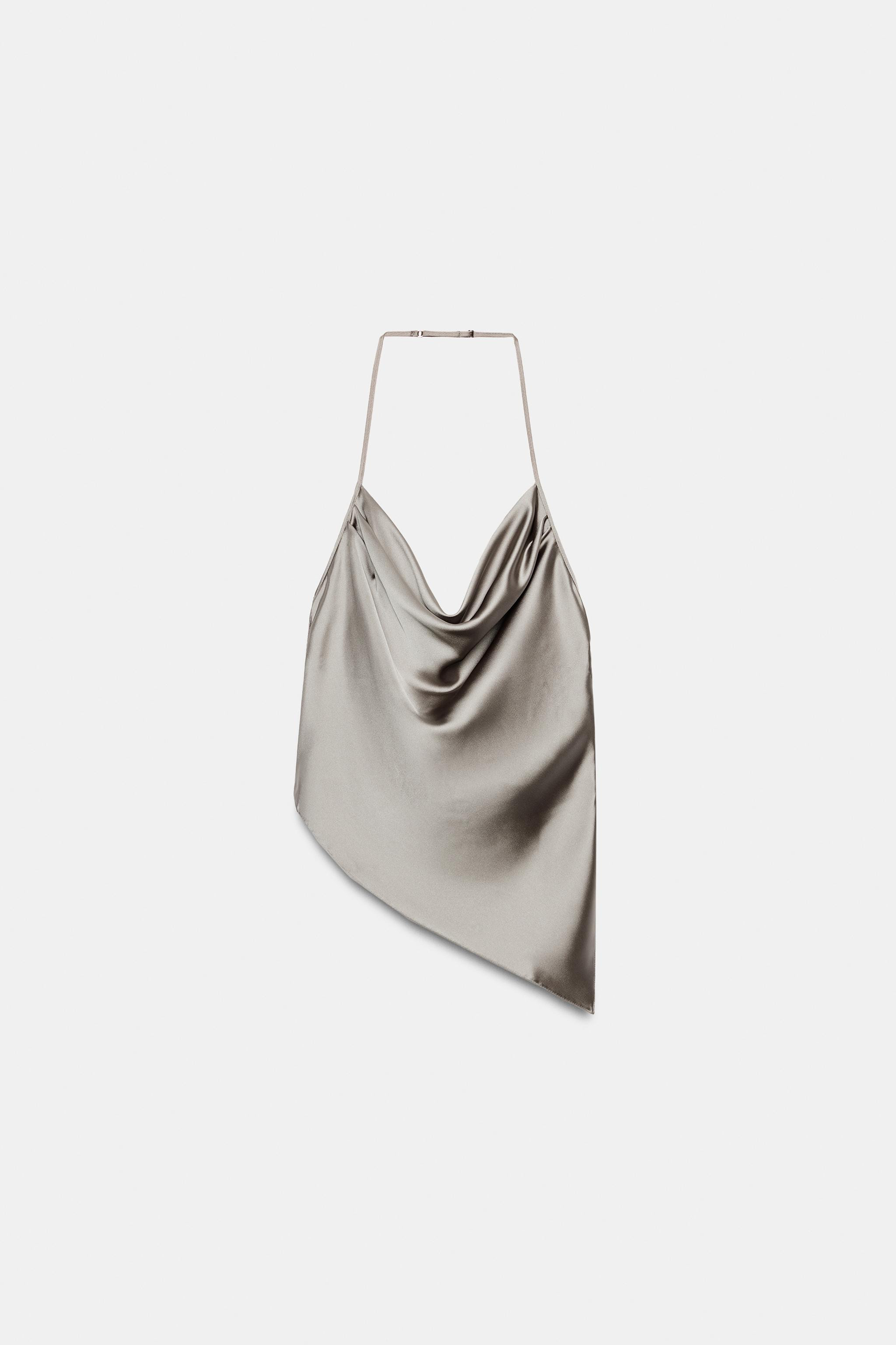 SATIN HALTER TOP | Zara US