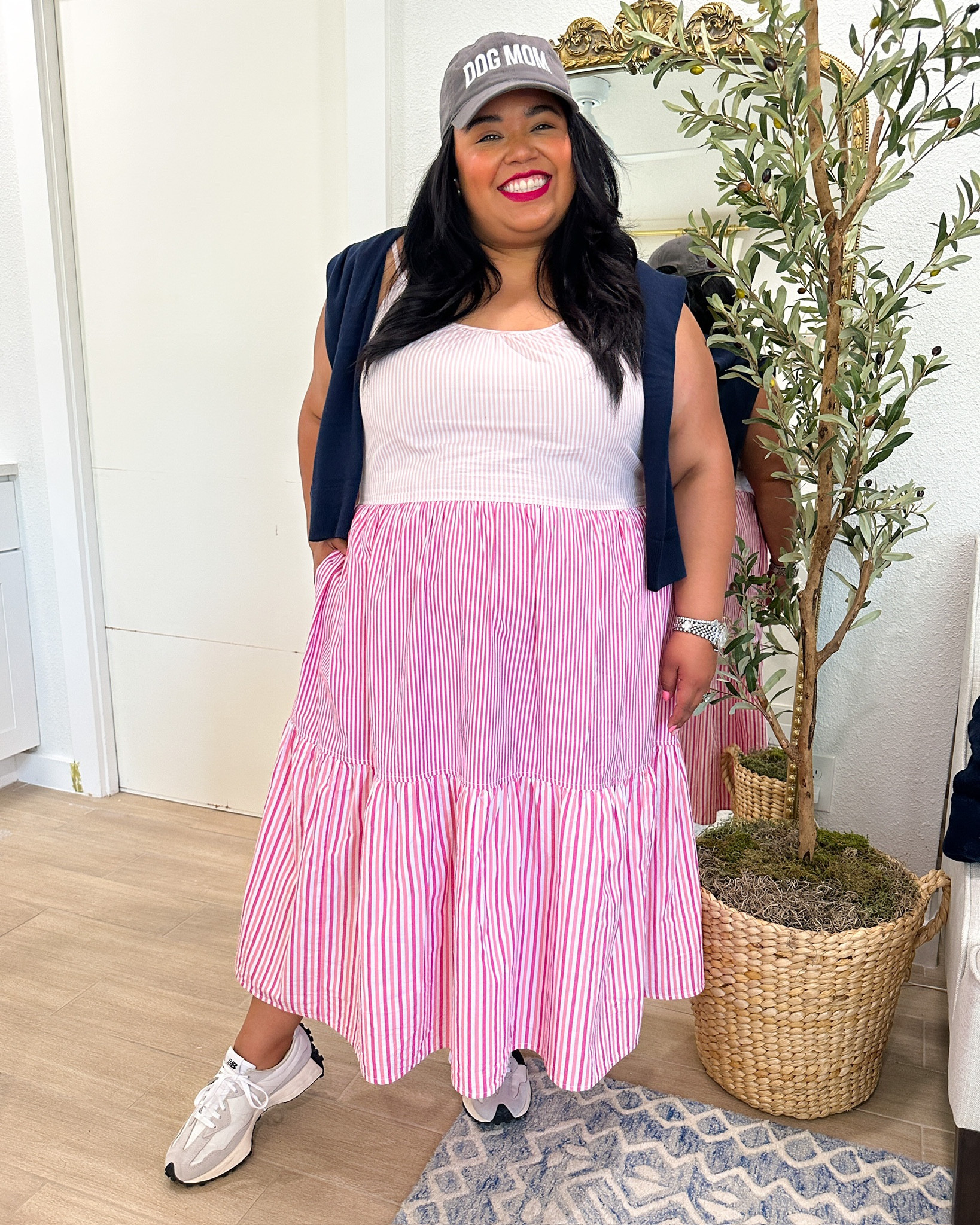Smiles and Pearls is wearing an XXL in this Free Assembly dress from Walmart and a 9 in the New balance 327.
Walmart fashion, summer outfit, travel outfit, casual outfit, Plus size outfits, Walmart outfit, Walmart find, new balance sneaker, summer dress, Rifle Paper Co, Floral phone case, iPhone case, work wear

#LTKworkwear #LTKunder100 #LTKcurves