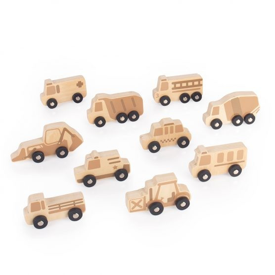 Guidecraft Mini Wooden Trucks | The Tot