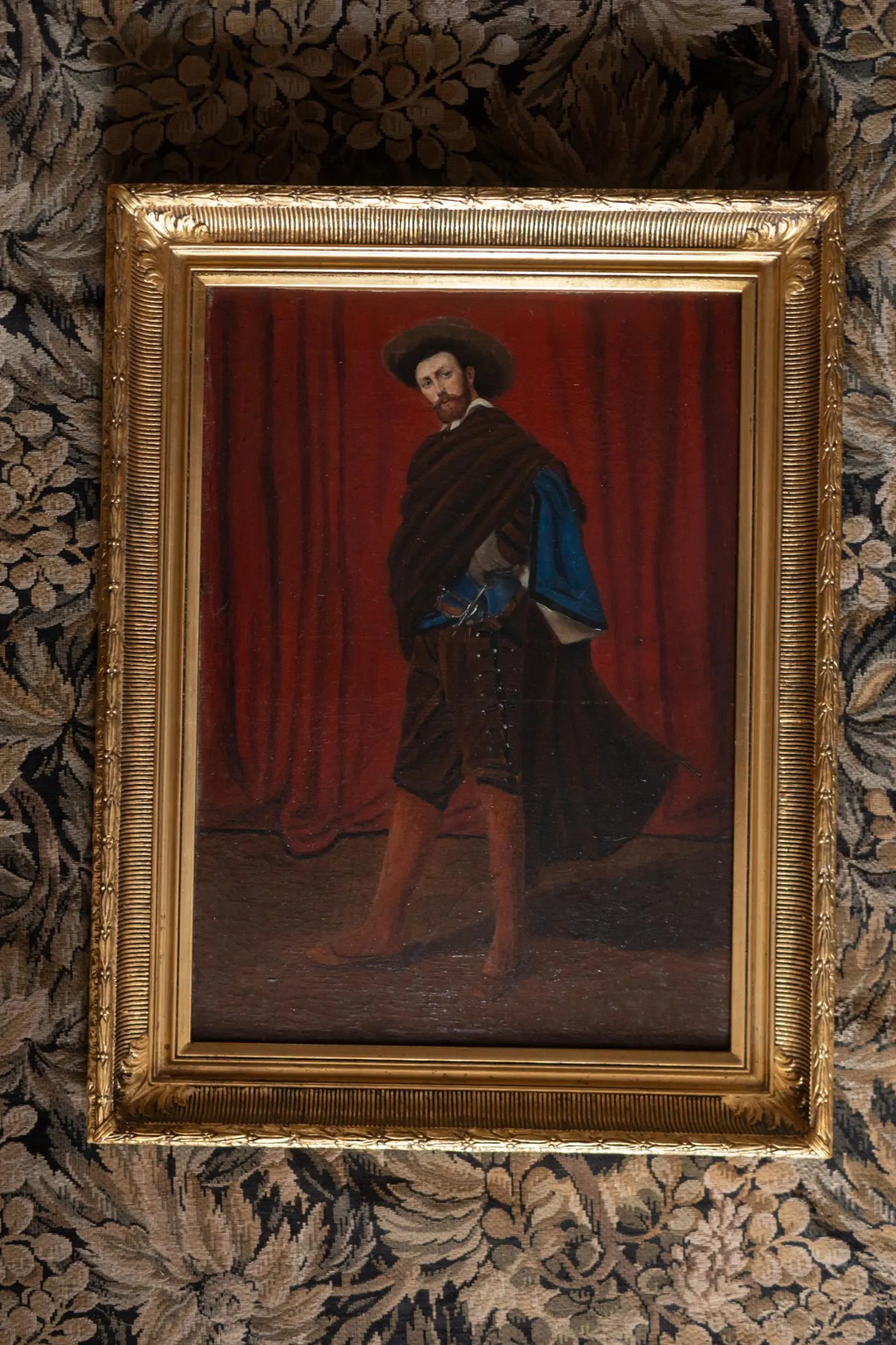 Large Antique French Theatre Actor Portrait Oil Painting Dating 19th Century in Gold Frame - Etsy | Etsy (US)