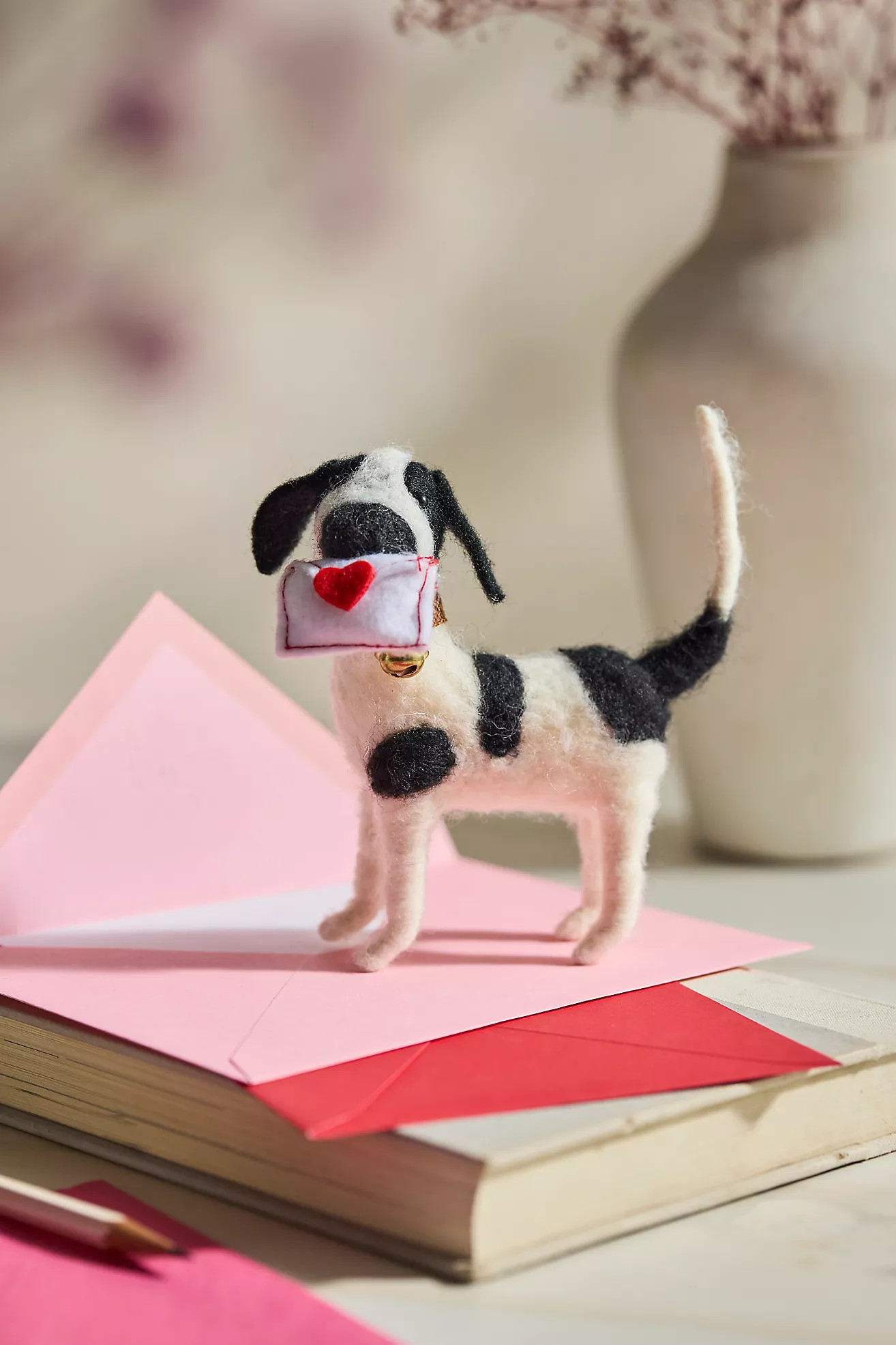 Love Note Dog Felt Critter | Anthropologie (US)