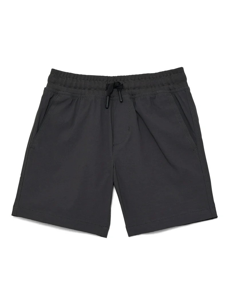 Wonder Nation Boys Everywhere Pull-On Shorts, Grey Shadow, 6 in Inseam, Sizes 4-18 & Husky | Walmart (US)