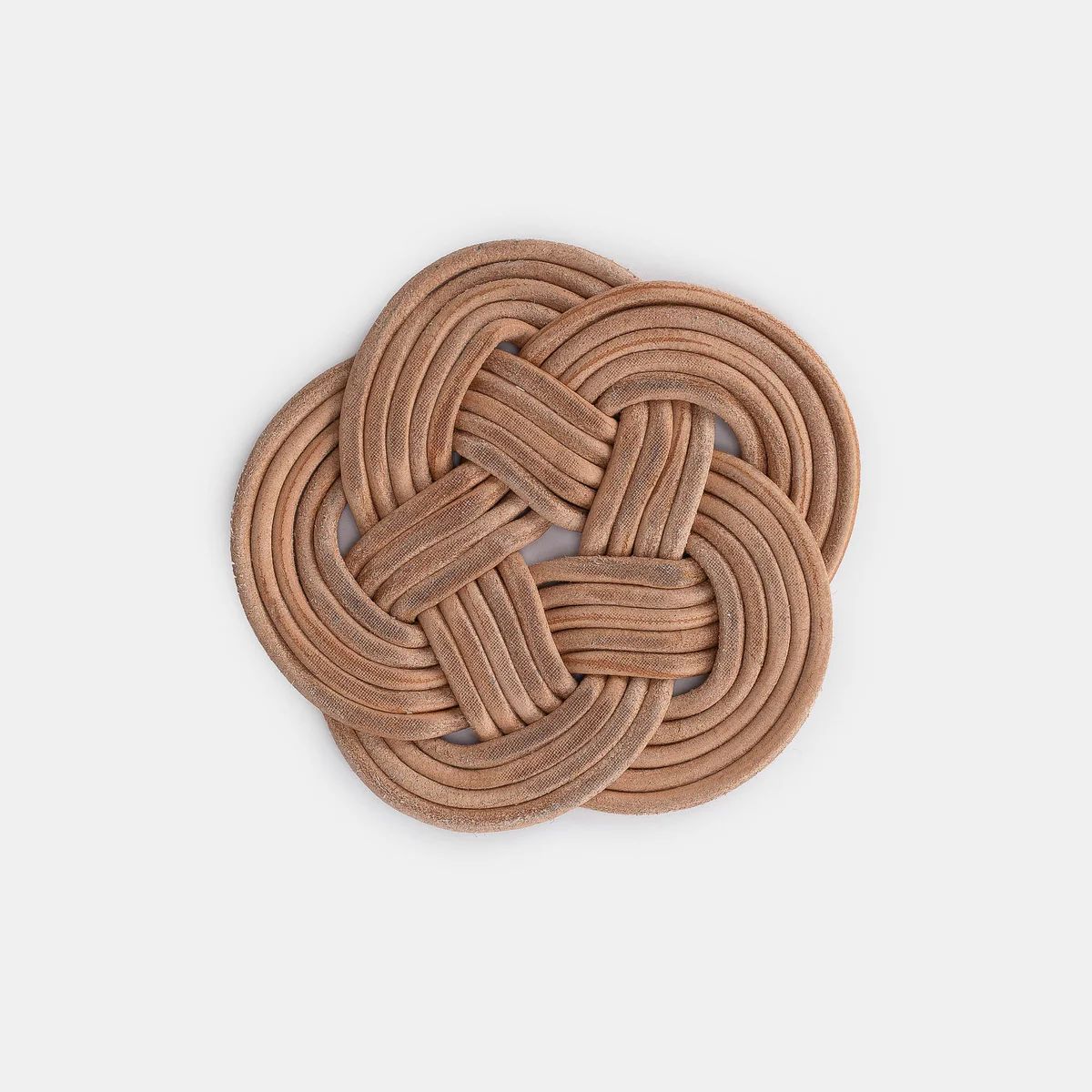 Knotted Leather Trivet | Amber Interiors