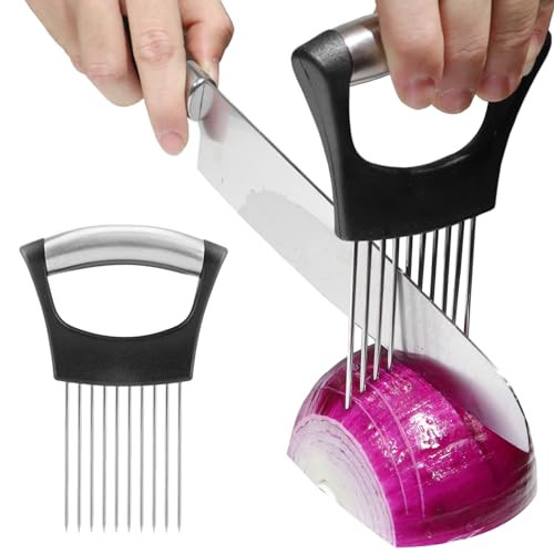 JAYVAR Onion Holder for Slicing, Lemon Slicer Onion Cutter for Slicing, Vegetable Cutter for Pota... | Amazon (US)
