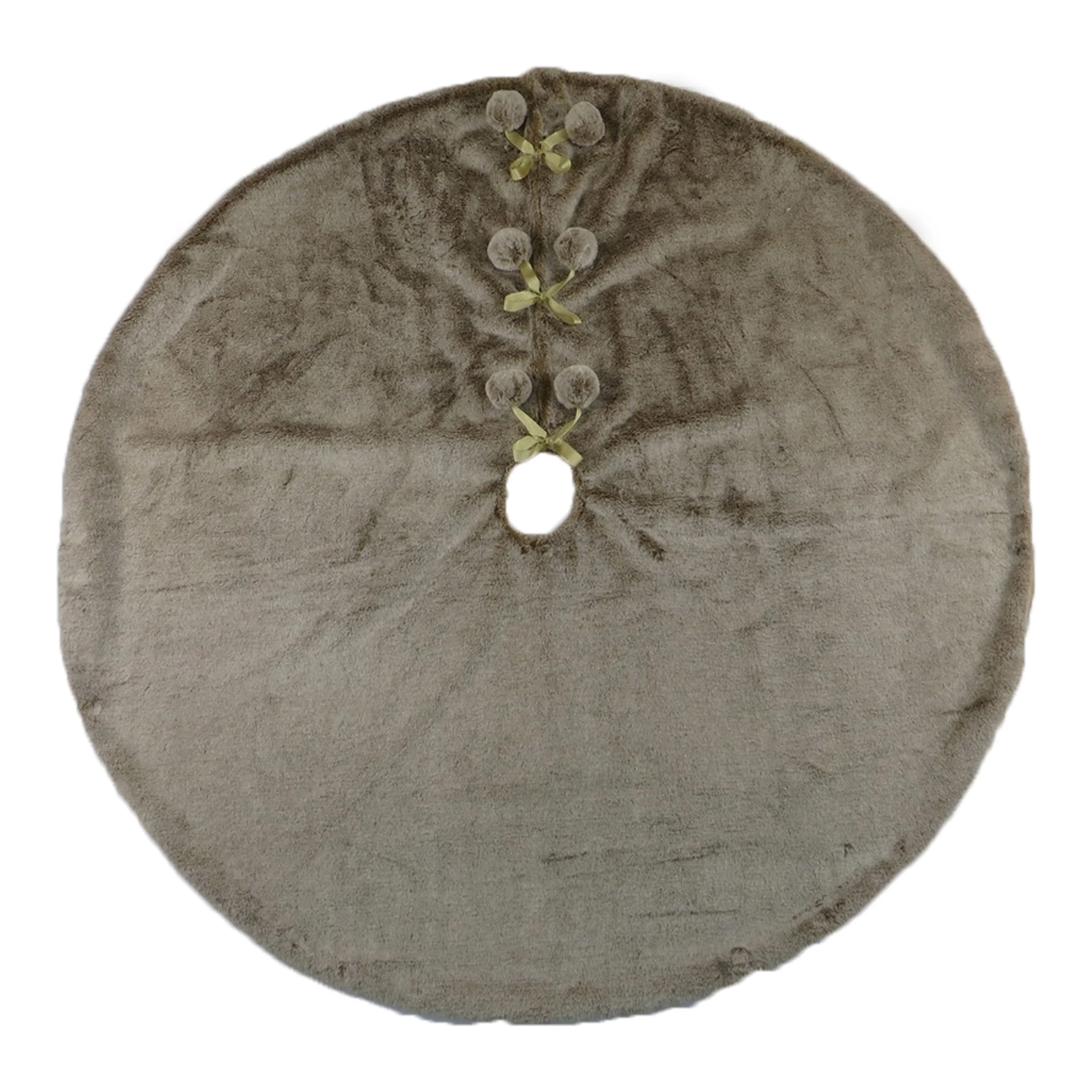 Holiday Time Brown Faux Fur Tree Skirt, 48inch Diameter - Walmart.com | Walmart (US)