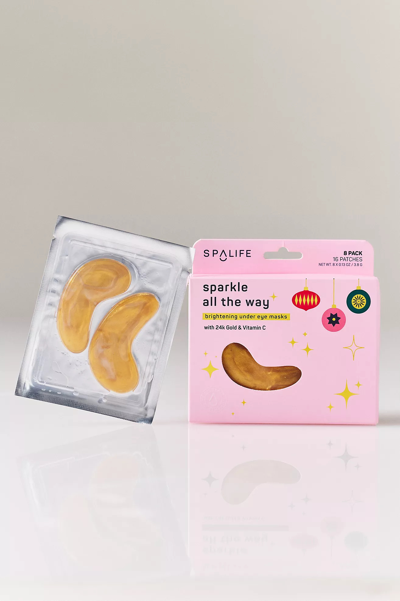 SpaLife Holiday Under Eye Masks, Set of 8 | Anthropologie (US)