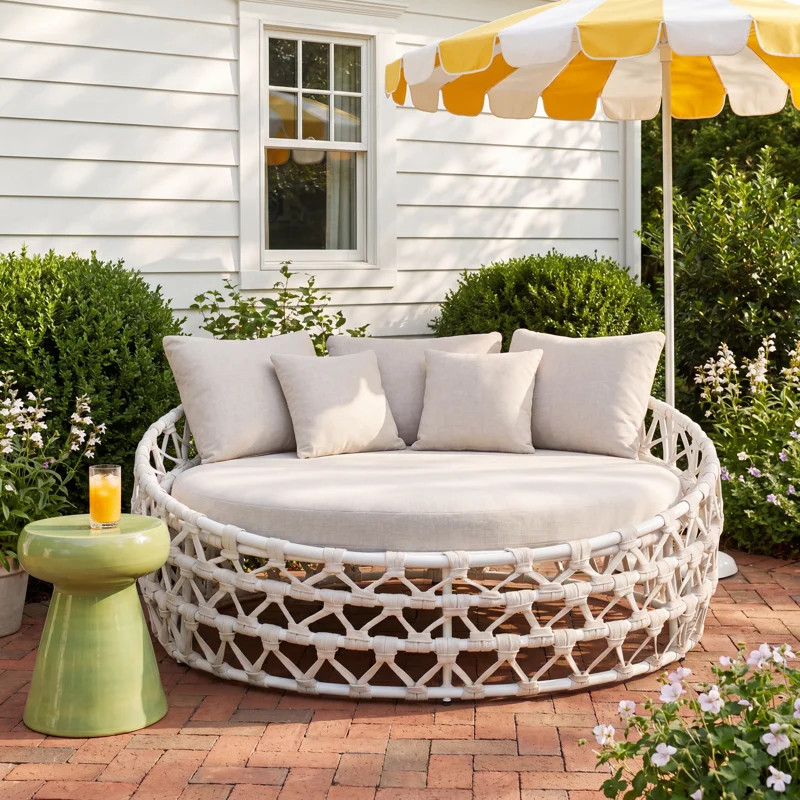 Bolero 68" W Weather-Resistant Patio Daybed with Cushions | Wayfair North America