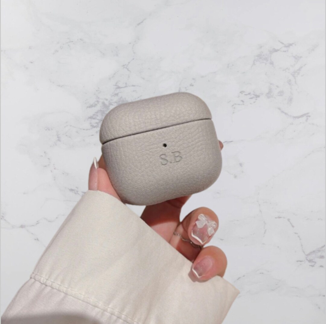 Personalized Custom Engraved Initials Monogram Pebble Leather - Etsy | Etsy (US)