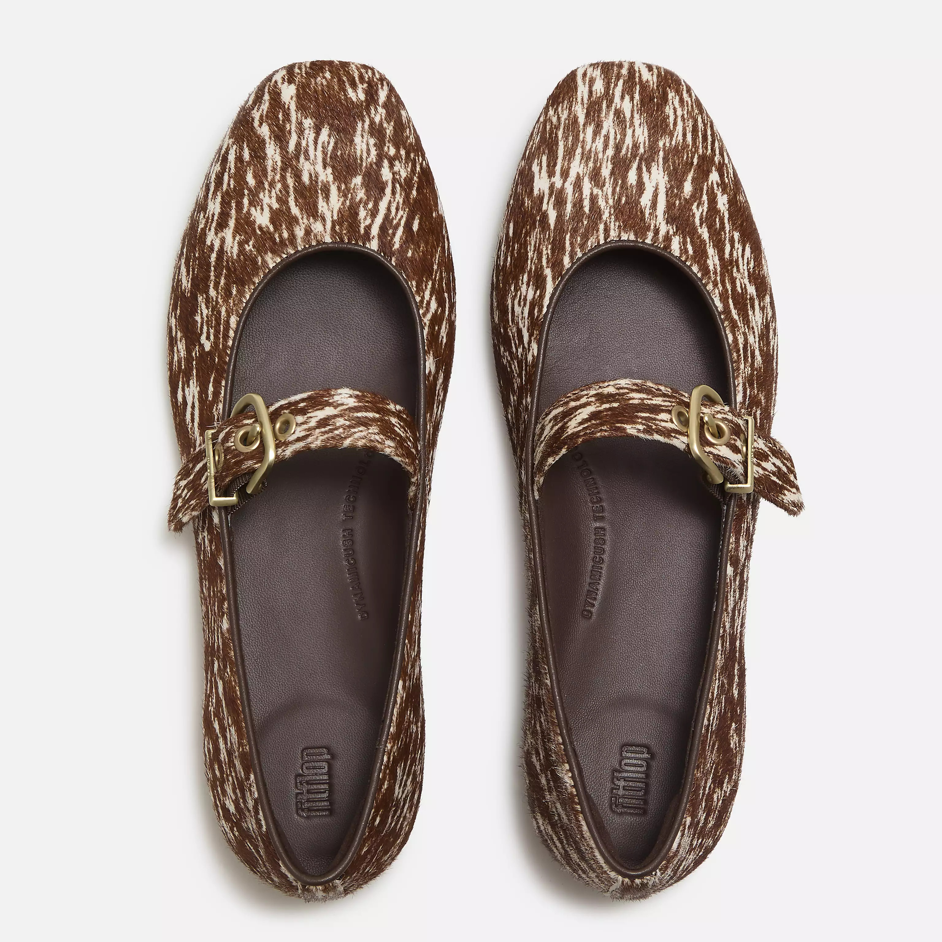 DELICATO Leather Pony-Hair Mary Janes | FitFlop (US)