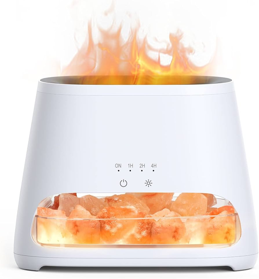 SALKING 2-in-1 Himalayan Salt Lamp & Ultrasonic Essential Oil Diffuser, Aromatherapy Diffuser Coo... | Amazon (US)