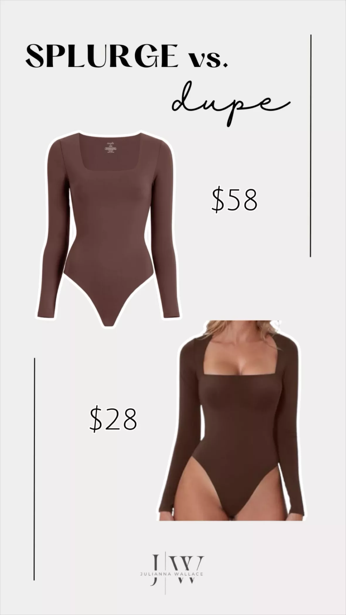Square-Neck Bodysuit for Women curated on LTK